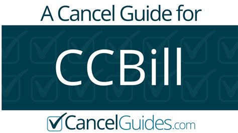 ccbill cancel|Worried about potential scam from CCBill : r/Scams